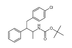 2-(N-tert-butoxycarbonyl)amino-4-(4-chlorophenyl)-3-phenylbutane结构式