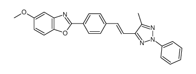 5-methoxy-2-{4-[2-(5-methyl-2-phenyl-2H-[1,2,3]triazol-4-yl)-vinyl]-phenyl}-benzooxazole Structure