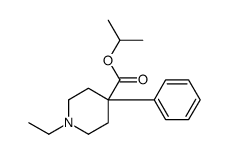 propan-2-yl 1-ethyl-4-phenylpiperidine-4-carboxylate结构式