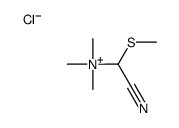 [cyano(methylsulfanyl)methyl]-trimethylazanium,chloride Structure