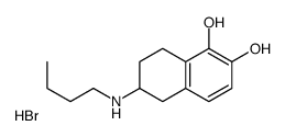 6-(butylamino)-5,6,7,8-tetrahydronaphthalene-1,2-diol,hydrobromide结构式