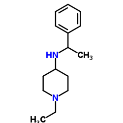 1-Ethyl-N-(1-phenylethyl)-4-piperidinamine Structure