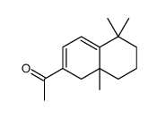 1-(5,5,8a-trimethyl-1,6,7,8-tetrahydronaphthalen-2-yl)ethanone结构式