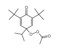 3,5-di-tert-butyl-1-isopropyl-4-oxocyclohexa-2,5-dien-1-yl ethaneperoxoate Structure