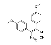 N-[1,2-bis(4-methoxyphenyl)-2-nitrosoethenyl]hydroxylamine结构式