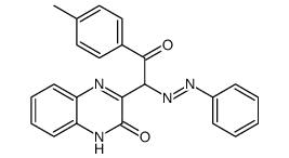 3-[2-(4-methylphenyl)-2-oxo-1-phenyldiazenylethyl]-1H-quinoxalin-2-one Structure