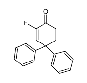 2-fluoro-4,4-diphenylcyclohex-2-en-1-one结构式