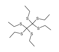 hexakis-ethylsulfanyl-ethane Structure