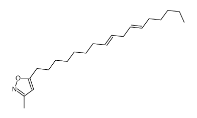 5-heptadeca-8,11-dienyl-3-methyl-1,2-oxazole Structure