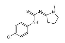 1-(4-chlorophenyl)-3-(1-methylpyrrolidin-2-ylidene)thiourea结构式