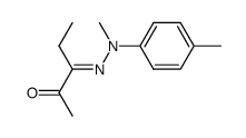 (E)-3-(N-methyl-N-p-tolylhydrazono)-2-pentanone Structure