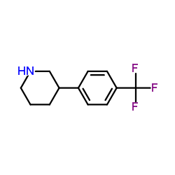 3-(4-(TRIFLUOROMETHYL)PHENYL)PIPERIDINE HYDROCHLORIDE结构式