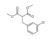 dimethyl 2-[(3-chlorophenyl)methyl]propanedioate结构式