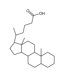 (5R)-5-[(8R,9S,10S,13R,14S,17R)-10,13-dimethyl-2,3,4,5,6,7,8,9,11,12,14,15,16,17-tetradecahydro-1H-cyclopenta[a]phenanthren-17-yl]hexanoic acid Structure