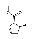 2-Cyclopentene-1-carboxylicacid,5-methyl-,methylester,cis-(9CI) Structure