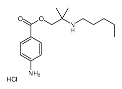 [1-(4-aminobenzoyl)oxy-2-methylpropan-2-yl]-pentylazanium,chloride Structure