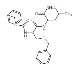 L-Leucinamide, N-[(phenylmethoxy)carbonyl]-S-(phenylmethyl)-L-cysteinyl- (9CI)结构式