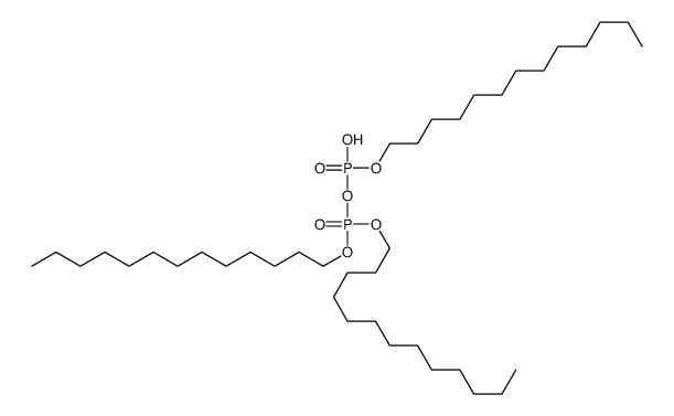 Diphosphoric acid α-hydrogen α,β,β-tris(tridecyl) ester Structure