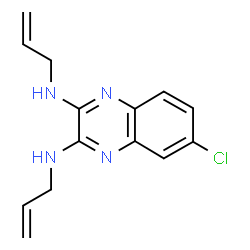 6-Chloro-N,N'-bis(2-propenyl)-2,3-quinoxalinediamine结构式