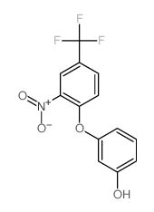 3-[2-nitro-4-(trifluoromethyl)phenoxy]phenol Structure