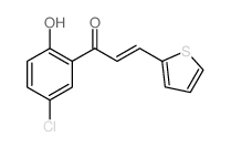 2-Propen-1-one,1-(5-chloro-2-hydroxyphenyl)-3-(2-thienyl)-结构式