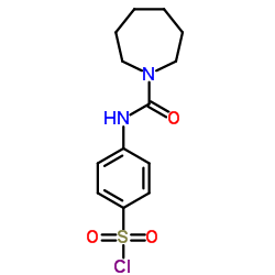 4-[(AZEPANE-1-CARBONYL)-AMINO]-BENZENESULFONYL CHLORIDE结构式