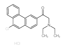 1-(9-chlorophenanthren-3-yl)-2-diethylamino-ethanone structure