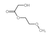 Acetic acid,2-hydroxy-, 2-methoxyethyl ester structure