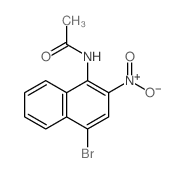 Acetamide,N-(4-bromo-2-nitro-1-naphthalenyl)- Structure