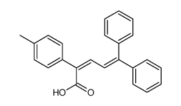 Benzeneacetic acid, alpha-(3,3-diphenyl-2-propenylidene)-4-methyl-, (E )-结构式