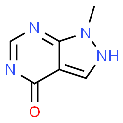 4H-Pyrazolo[3,4-d]pyrimidin-4-one,1,2-dihydro-1-methyl-(9CI)结构式