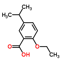 Benzoic acid, 2-ethoxy-5-(1-methylethyl)- (9CI) structure