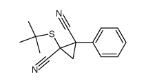 1-tert-Butylsulfanyl-2-phenyl-cyclopropane-1,2-dicarbonitrile Structure