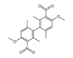 1-methoxy-4-(4-methoxy-2,6-dimethyl-3-nitrophenyl)-3,5-dimethyl-2-nitrobenzene结构式