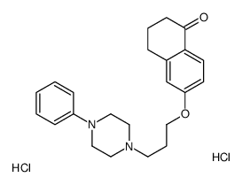 6-[3-(4-phenylpiperazin-1-yl)propoxy]-3,4-dihydro-2H-naphthalen-1-one,dihydrochloride结构式