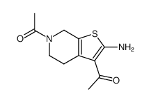 1-(6-Acetyl-2-amino-4,5,6,7-tetrahydro-thieno[2,3-c]pyridin-3-yl)-ethanone Structure