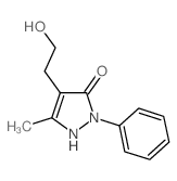 4-(2-HYDROXYETHYL)-5-METHYL-2-PHENYL-1H-PYRAZOL-3(2H)-ONE结构式