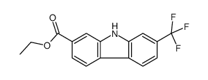 ethyl 7-(trifluoromethyl)-9H-carbazole-2-carboxylate Structure