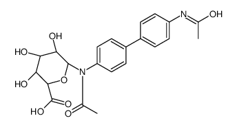 N-(4'-Acetamido-4-biphenylyl)-N-acetyl-β-D-glucopyranuronosylamin e Structure