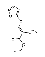 ethyl 2-cyano-3-(furan-2-yloxy)prop-2-enoate结构式