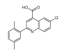 6-chloro-2-(2,5-dimethylphenyl)quinoline-4-carboxylic acid图片