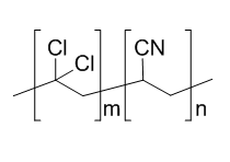 poly(vinylidene chloride-co-acrylonitrile) structure