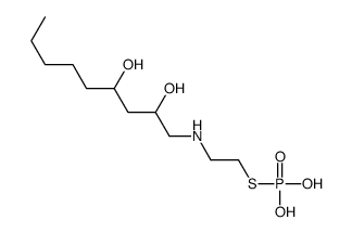 2-(2,4-dihydroxynonylamino)ethylsulfanylphosphonic acid结构式