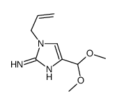 4-(dimethoxymethyl)-1-prop-2-enylimidazol-2-amine Structure