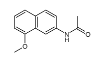 N-(8-methoxy-[2]naphthyl)-acetamide结构式