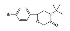 (6S)-6-(4-bromophenyl)-4-tert-butylmorpholin-3-one结构式