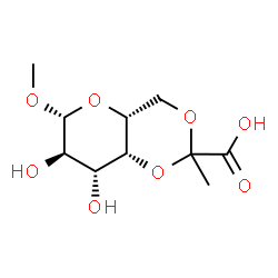 methyl 4,6-O-(1-carboxyethylidene)galactopyranoside结构式