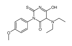 5-(diethylamino)-1-(4-methoxyphenyl)-2-sulfanylidene-1,3-diazinane-4,6-dione Structure