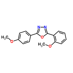 2-(2-Methoxyphenyl)-5-(4-methoxyphenyl)-1,3,4-oxadiazole Structure