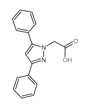 2-(3,5-二苯基-1H-吡唑-1-基)乙酸结构式